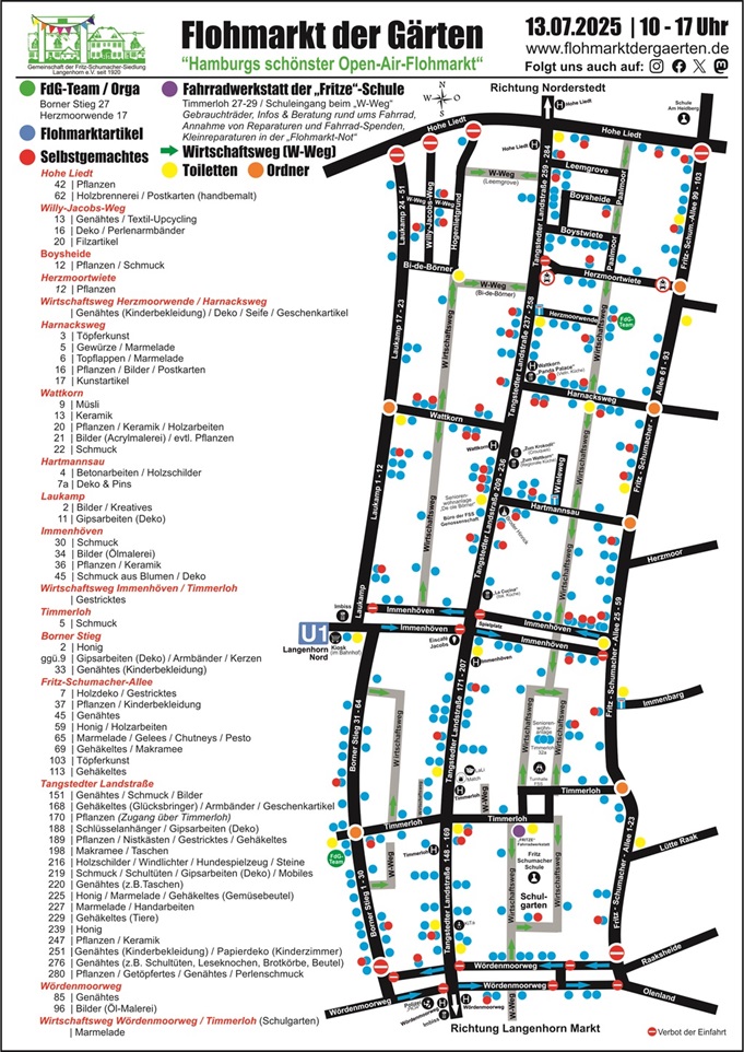 Zeigt einen Kartendarstellung des Siedlung ähnlich eines Stadtplanes mit allen Teilnehmern in den Straße markiert durch Punkte.